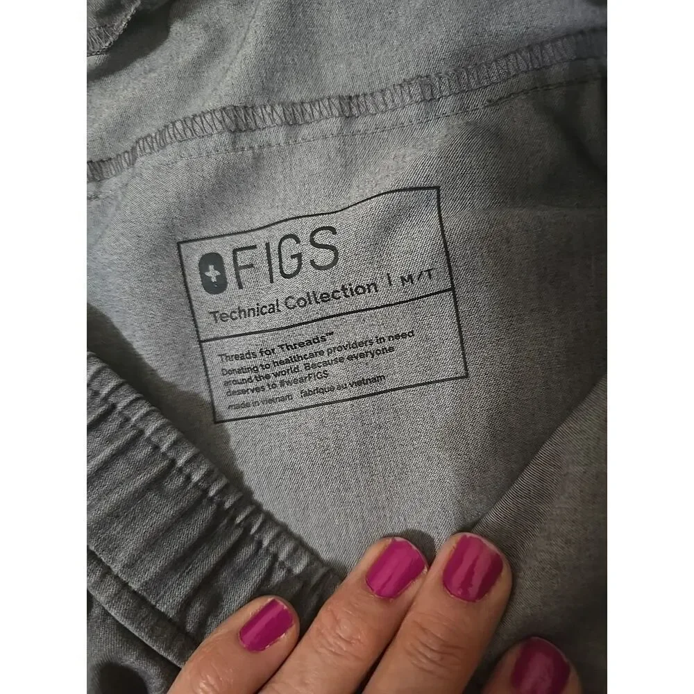FIGS Tansen Jogger‎ Scrub Pants Graphite Men's Size Medium Tall
